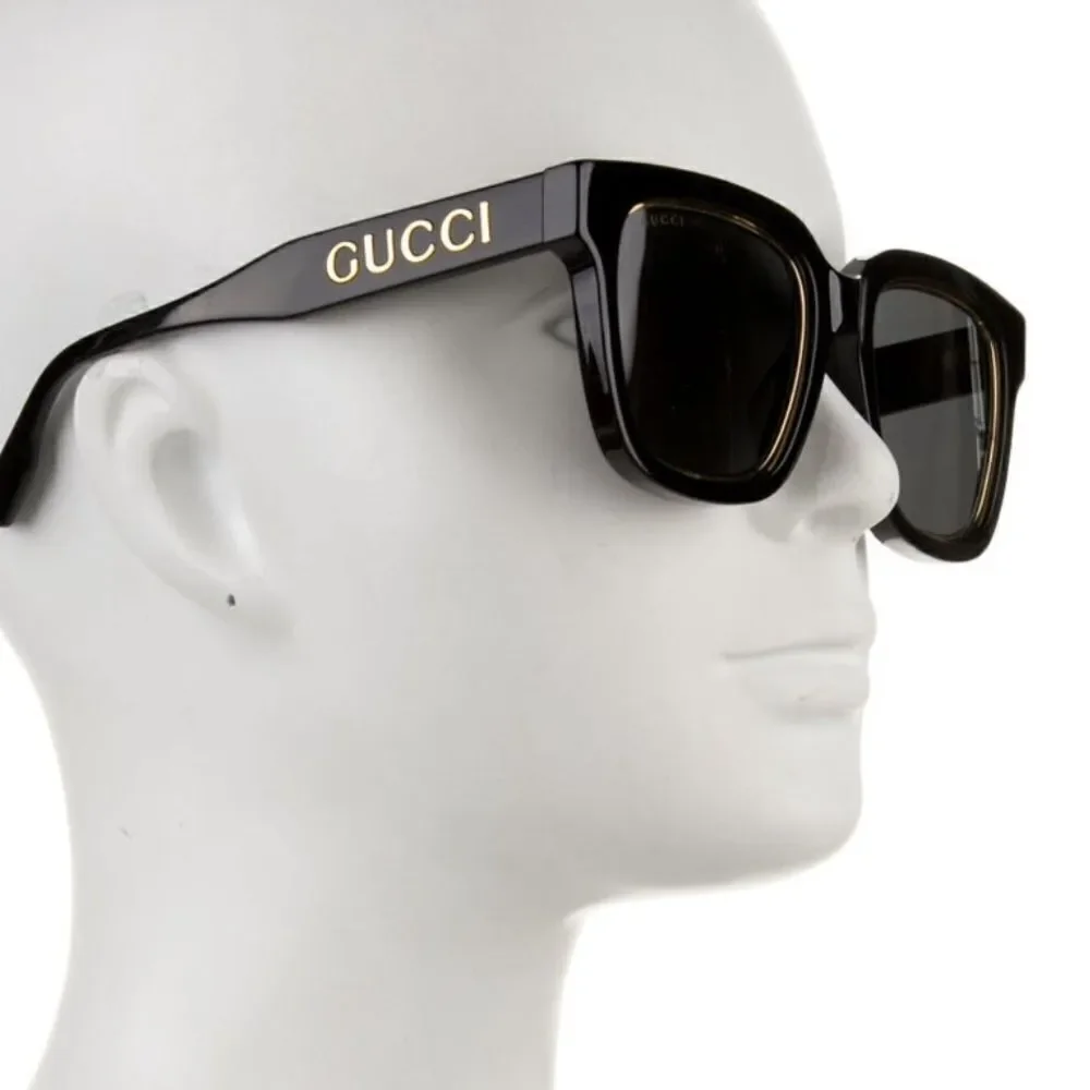 Gucci Black and Gold Sunglasses - GG1138SA - New